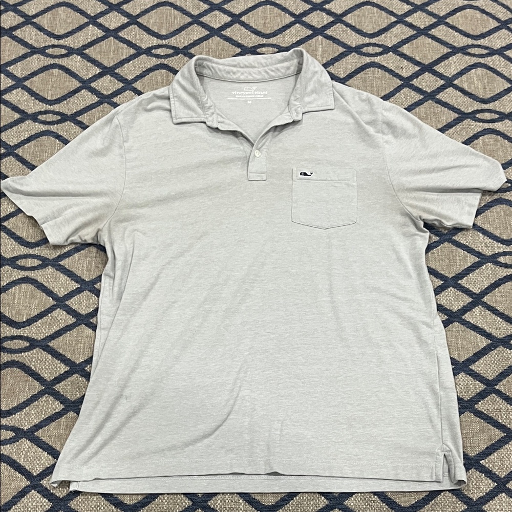 Vineyard Vines Light Gray Polo Shirt